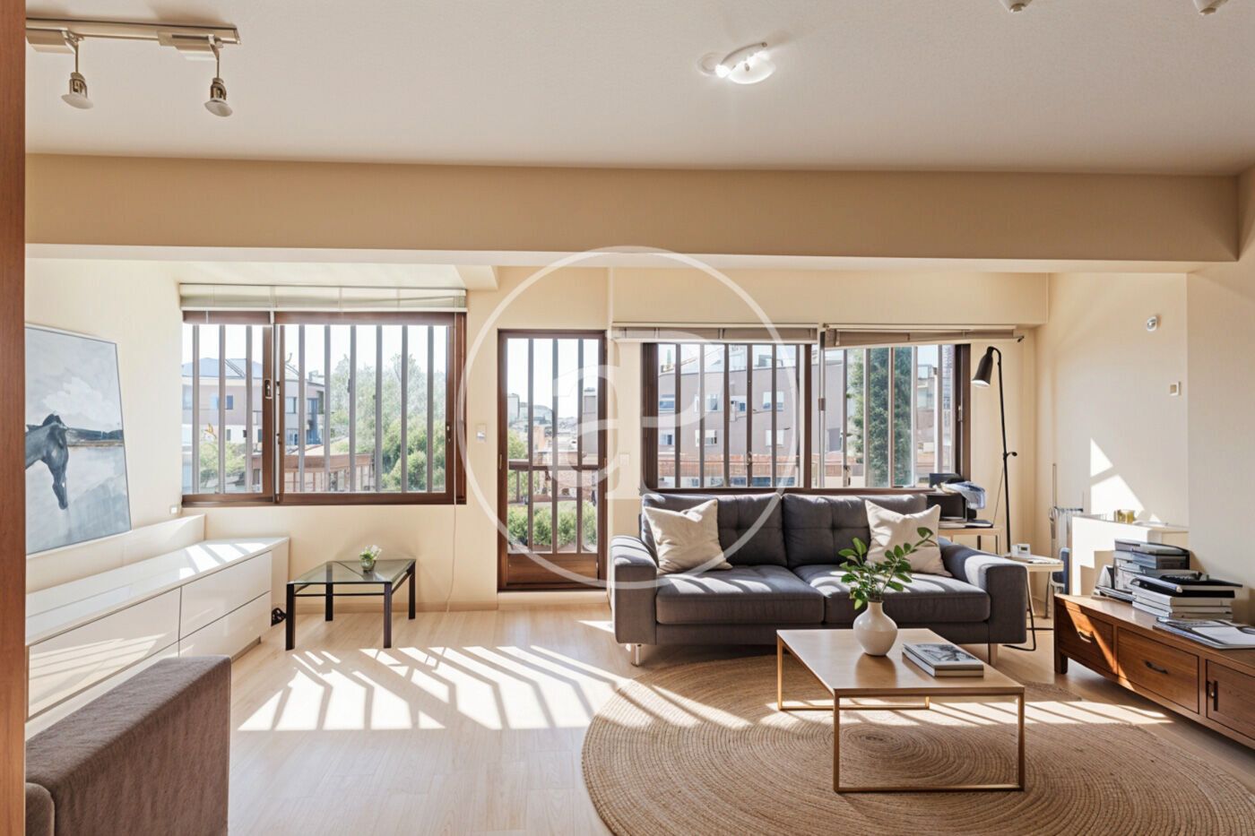 Sala de estar de Casa adosada en venta en  Madrid Capital con Calefacción, Jardín privado y Terraza