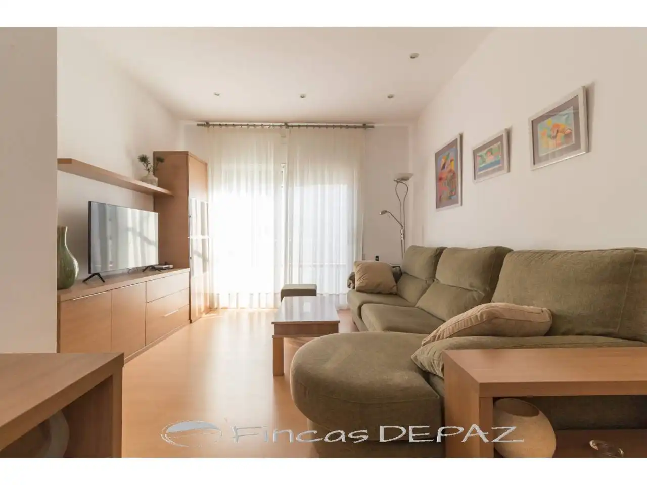 Living room of Flat for sale in Castelldefels  with Air Conditioner, Heating and Parquet flooring