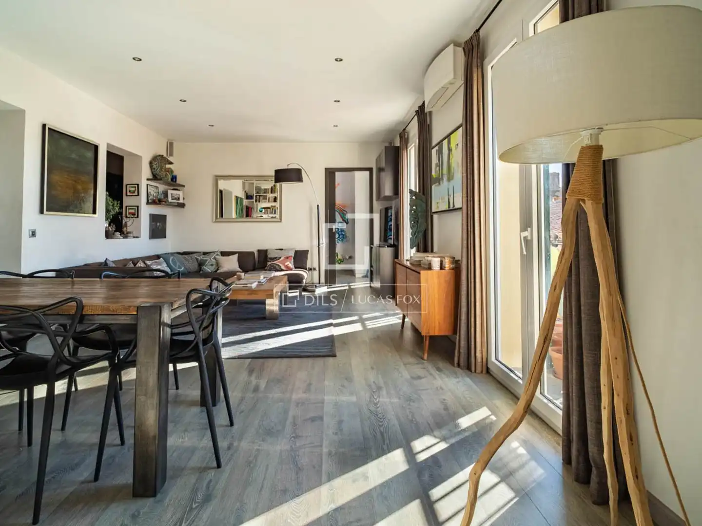 Living room of Flat for rent in  Palma de Mallorca  with Air Conditioner, Heating and Parquet flooring