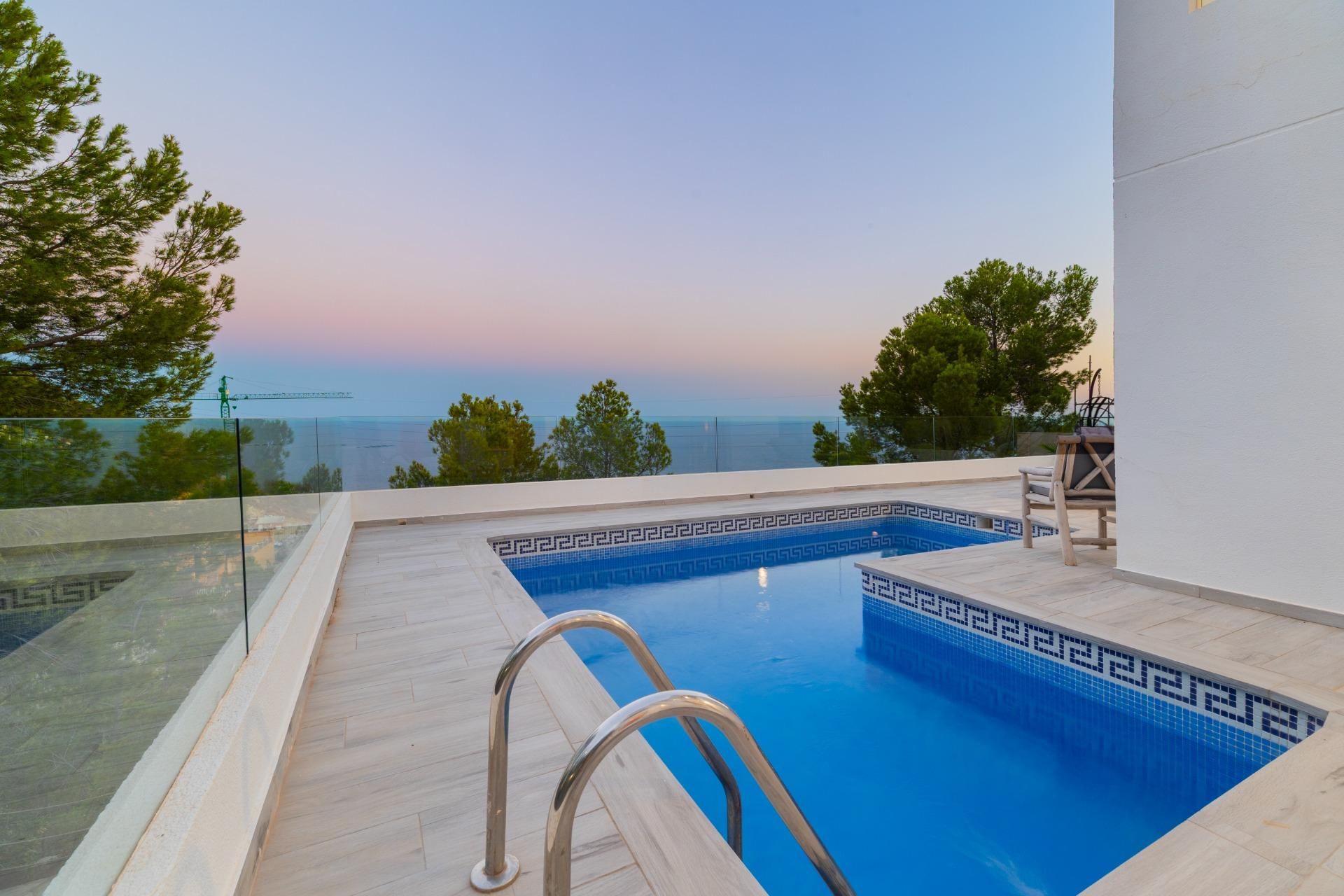 Piscina de Casa o xalet en venda en Altea amb Aire condicionat, Jardí privat i Terrassa