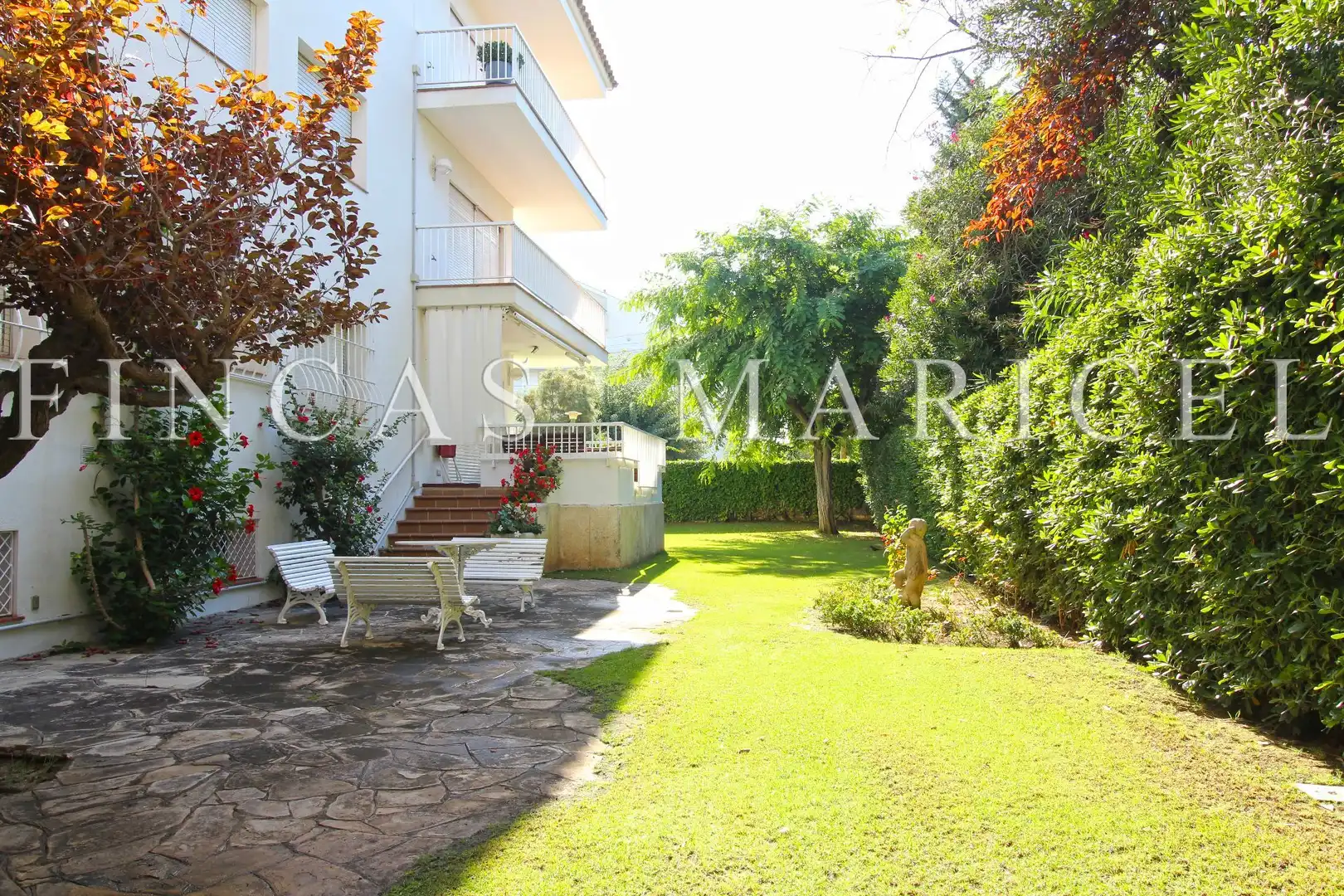 Garten von Wohnung zur Miete in Can Girona - Terramar - Vinyet