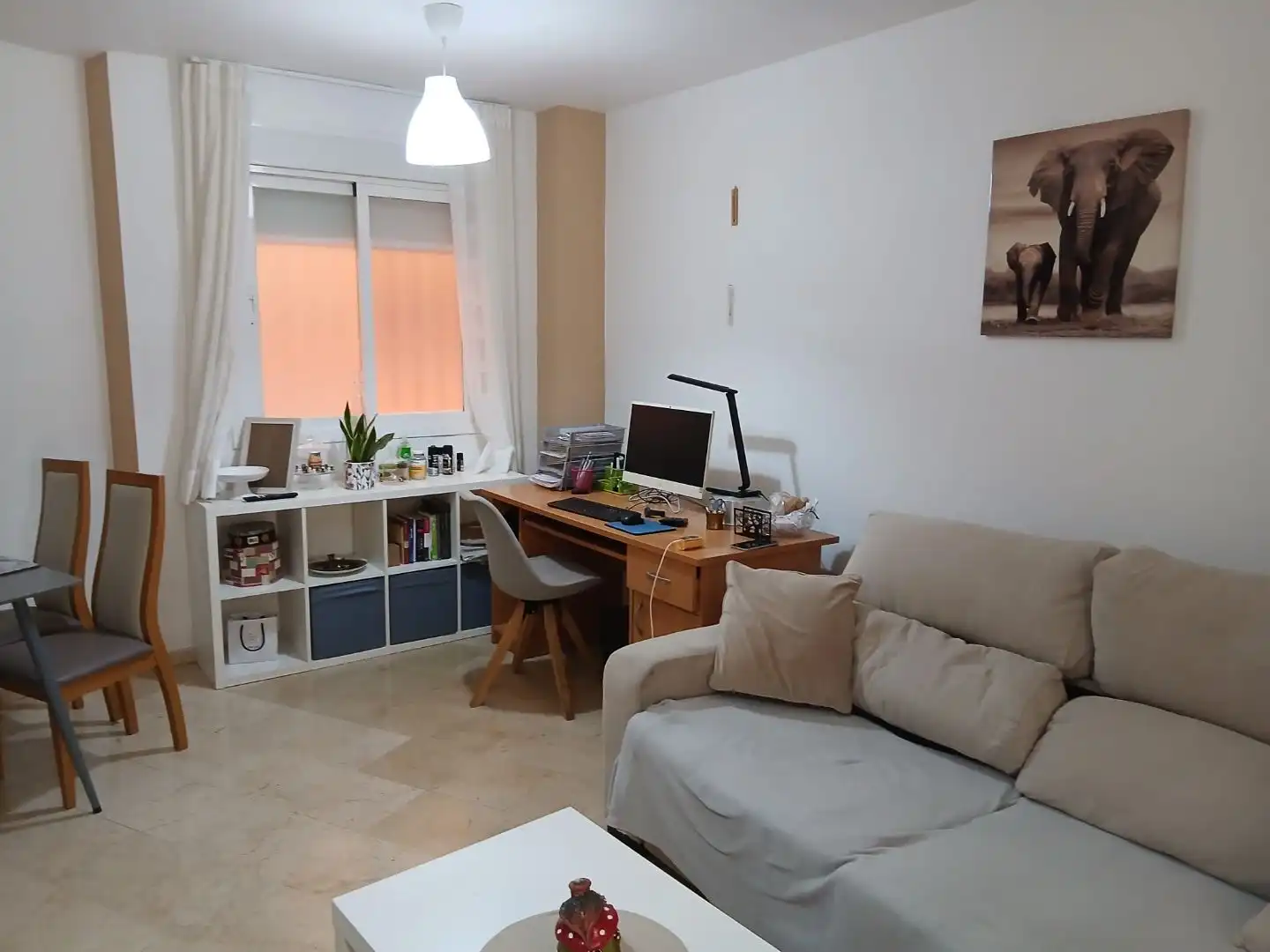 Sala d'estar de Pis en venda en Mijas amb Aire condicionat, Terrassa i Piscina