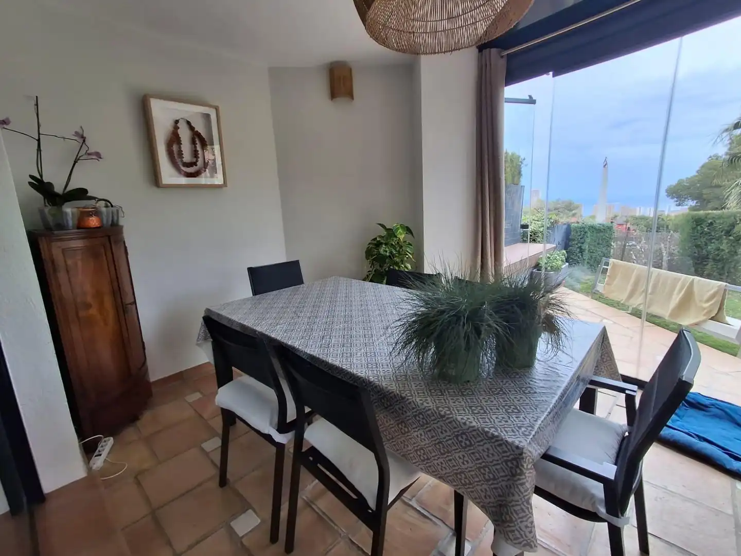 Esszimmer von Erdgeschoss zum Verkauf in Finestrat mit Klimaanlage, Privatgarten und Terrasse