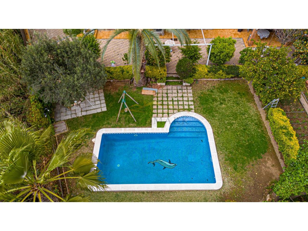 Piscina de Casa o xalet en venda en La Palma de Cervelló amb Aire condicionat, Calefacció i Jardí privat