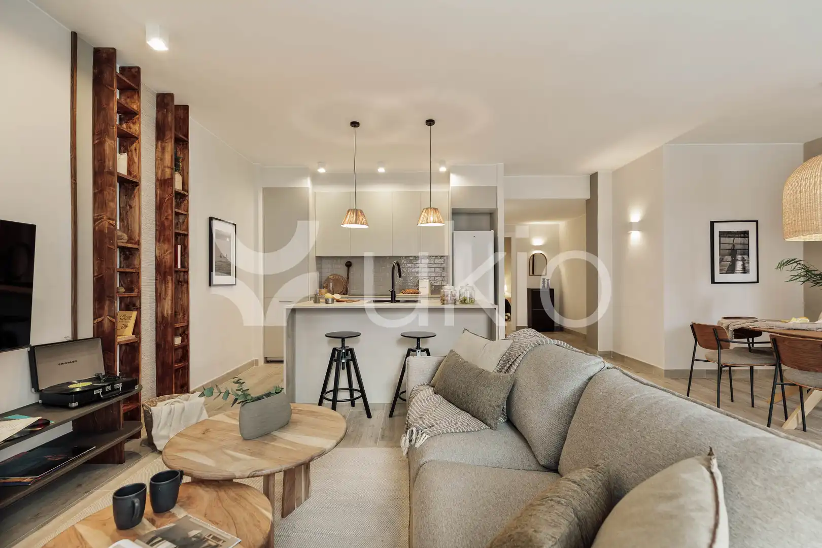 Living room of Apartments for rent in Barcelona  with Air Conditioner, Heating and Terrace