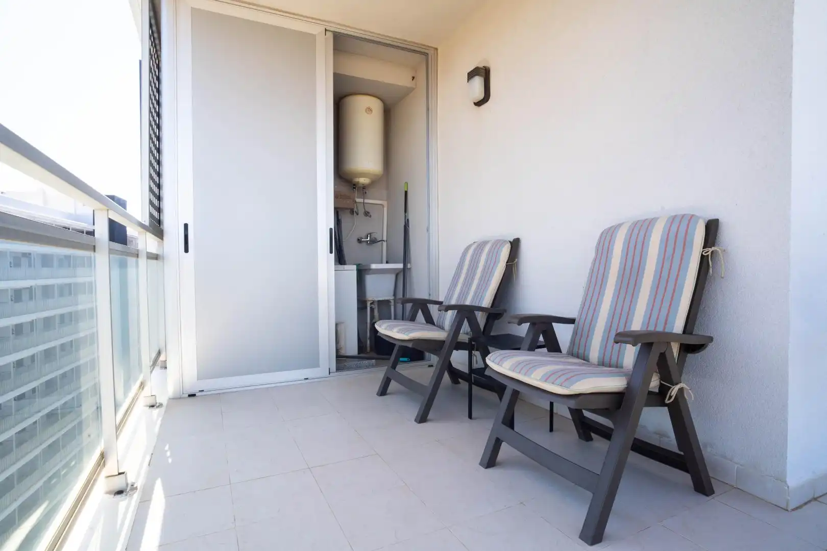 Balcony of Apartments for sale in Oropesa del Mar / Orpesa  with Air Conditioner, Private garden and Terrace