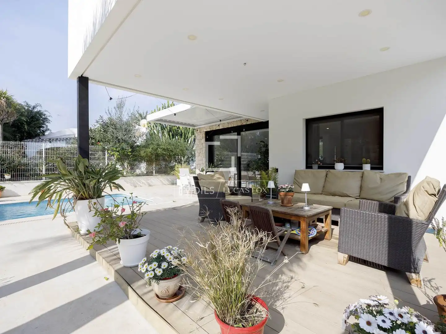 Terraza de Casa o chalet en venta en Godella con Aire acondicionado, Calefacción y Jardín privado