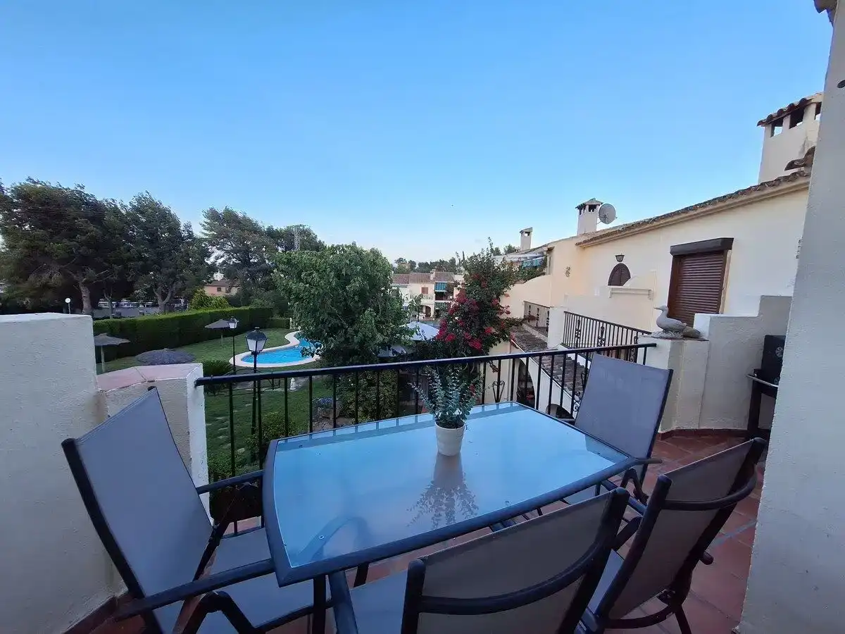Terrasse von Wohnung zur Miete in Dénia mit Klimaanlage, Schwimmbad und Möbliert