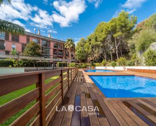 Exterior view of Planta baja for sale in Castelldefels  with Parquet flooring and Terrace