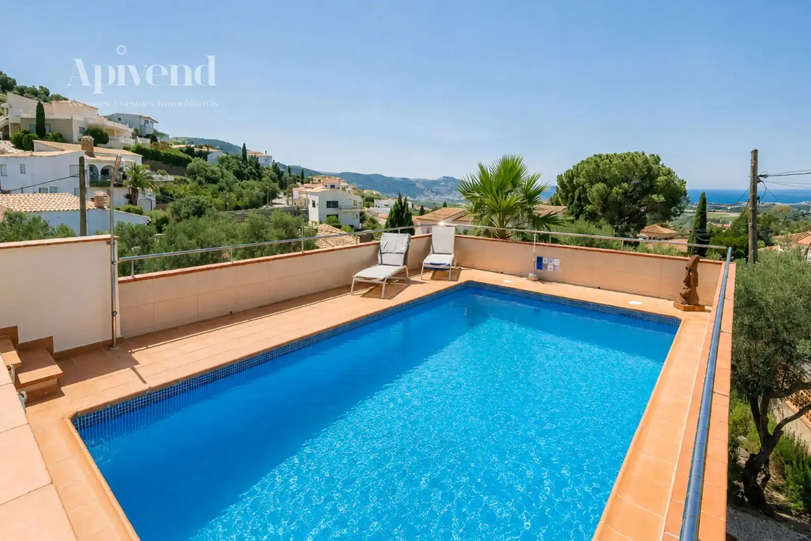 Swimming pool of Houses for sale in Roses  with Air Conditioner, Heating and Private garden