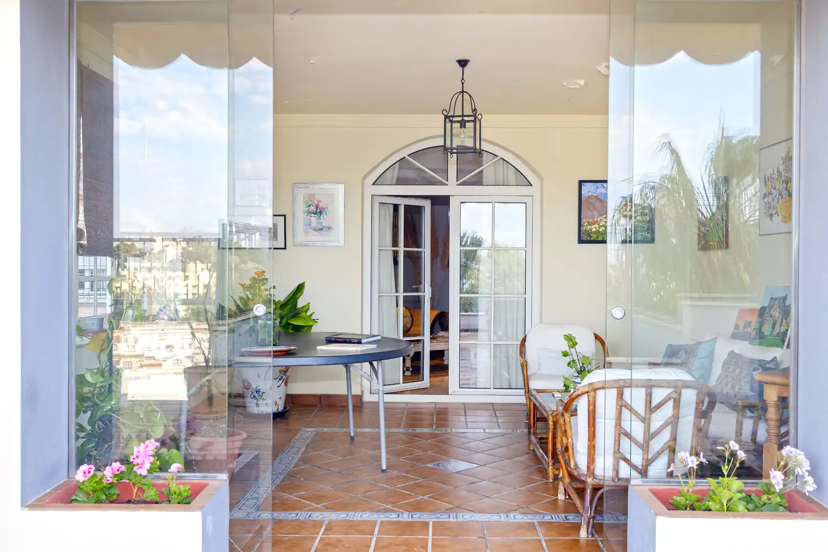 Terraza de Casa o chalet en venta en Málaga con Jardín privado, Terraza y Piscina