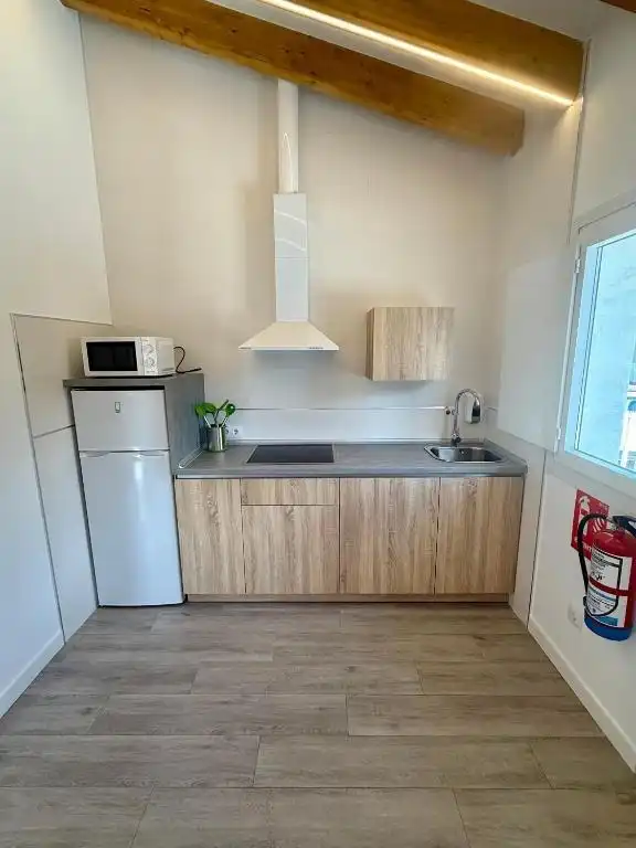 Küche von Erdgeschoss zur Miete in Santa María de Cayón mit Heizung, Terrasse und Möbliert