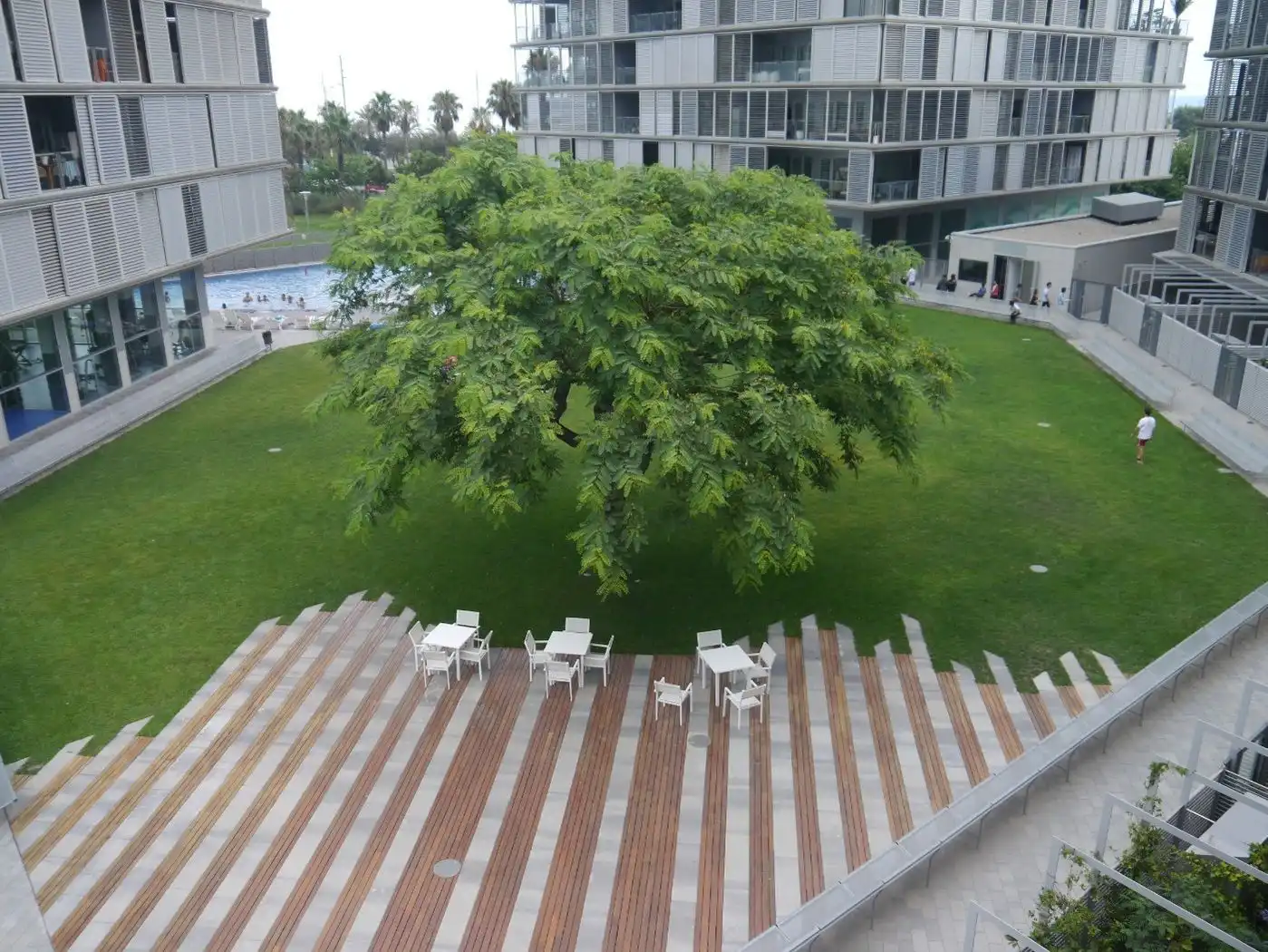 Terrasse von Wohnungen zur Miete in Barcelona mit Klimaanlage, Heizung und Parkett