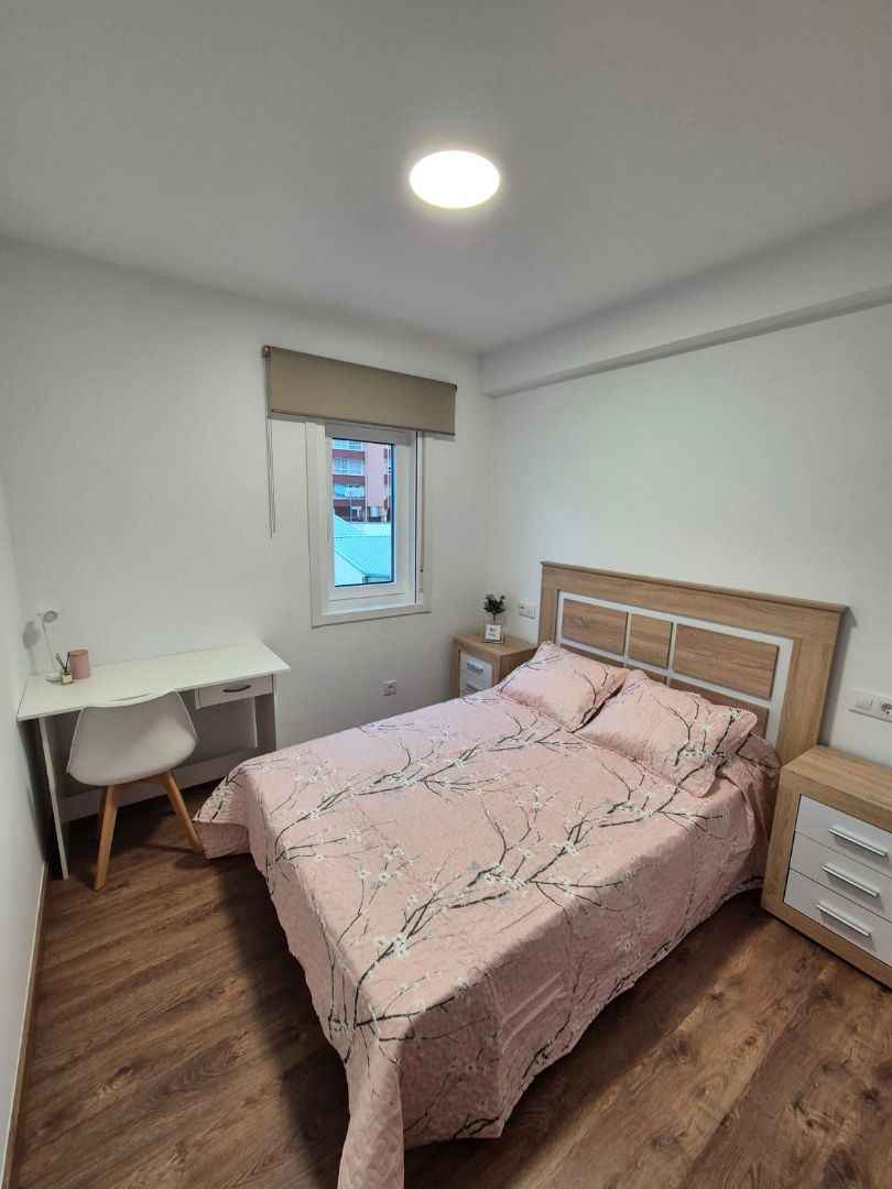 Bedroom of Flat to rent in A Coruña Capital   with Parquet flooring, Furnished and Oven