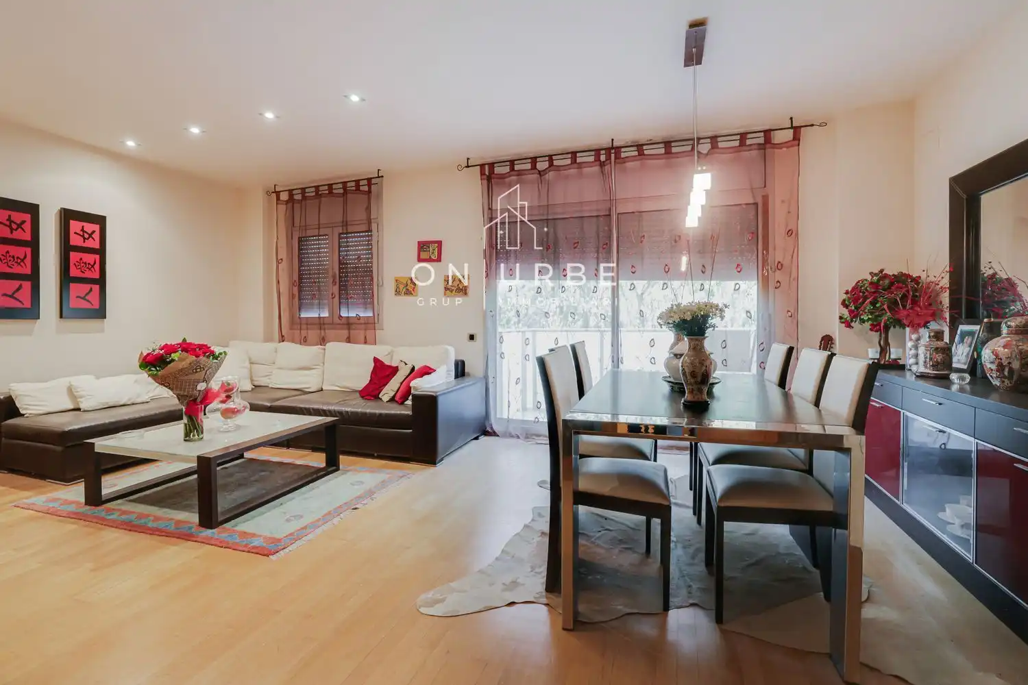 Wohnzimmer von Wohnung zum Verkauf in Barcelona mit Klimaanlage, Terrasse und Abstellraum