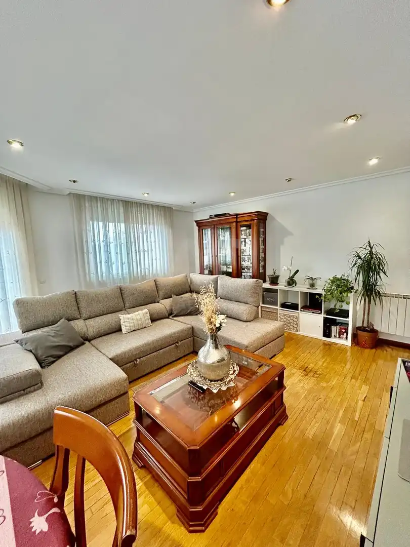 Sala d'estar de Pis en venda en La Bañeza  amb Calefacció i Terrassa