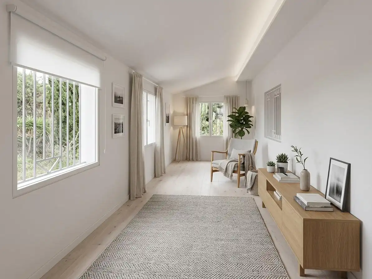 Sala d'estar de Casa o xalet en venda en Montroi / Montroy amb Aire condicionat, Calefacció i Jardí privat