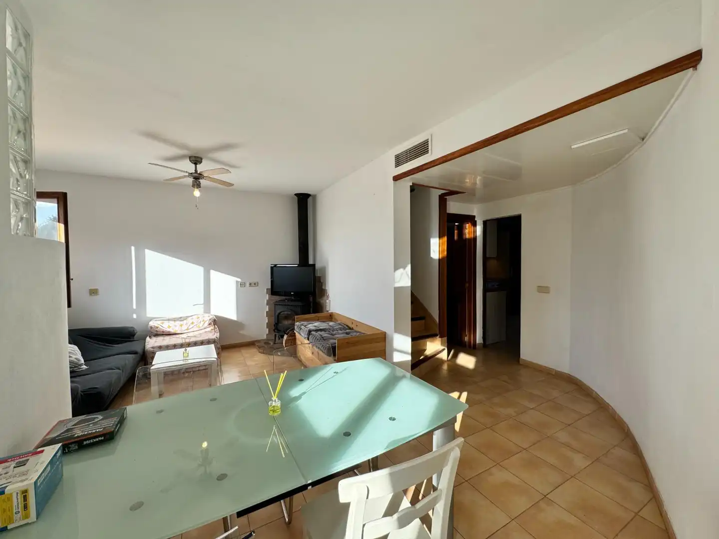 Living room of Detached homes for rent in Santanyí  with Air Conditioner and Furnished