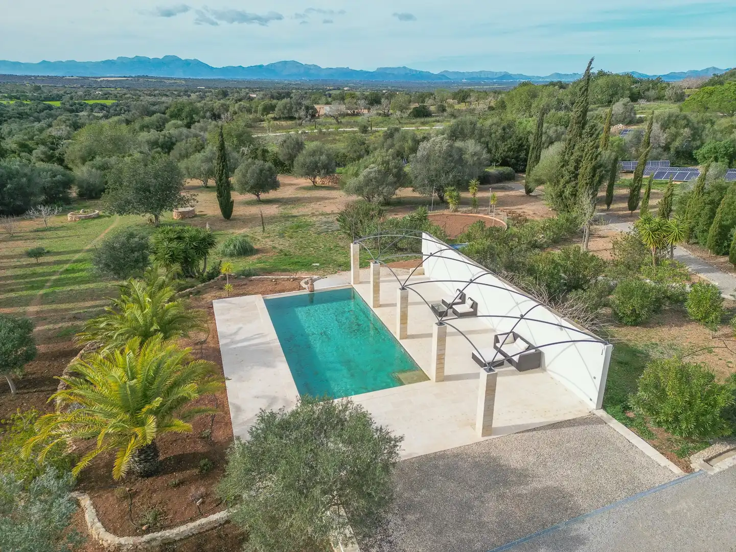 Swimming pool of Country homes for sale in Manacor  with Air Conditioner, Heating and Storage room