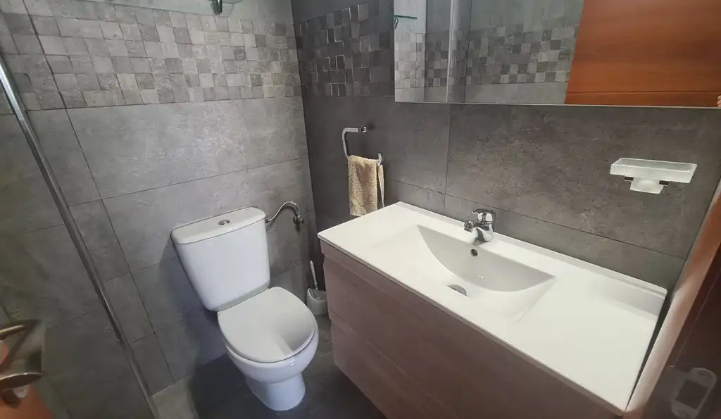 Bathroom of Attic for rent in Garrucha  with Air Conditioner, Terrace and Swimming Pool