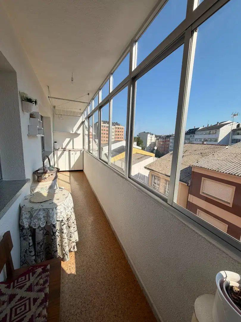 Balcony of Flat for rent in Lugo  with Heating, Furnished and Oven