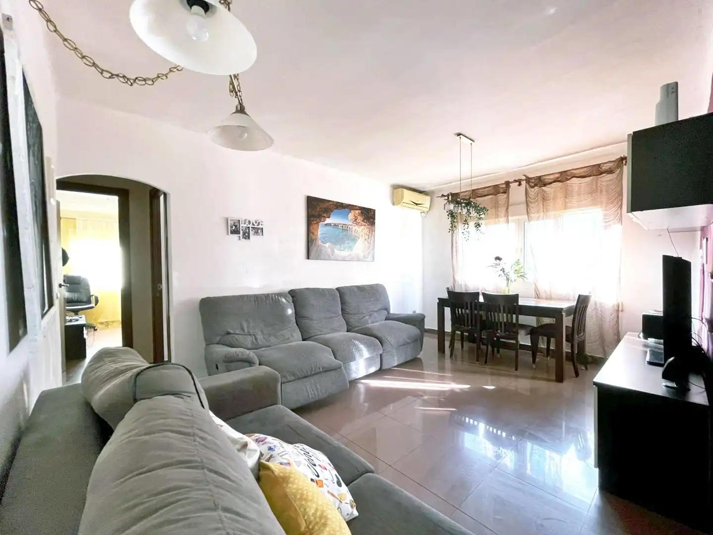 Living room of Flat for sale in Málaga  with Air Conditioner and Terrace