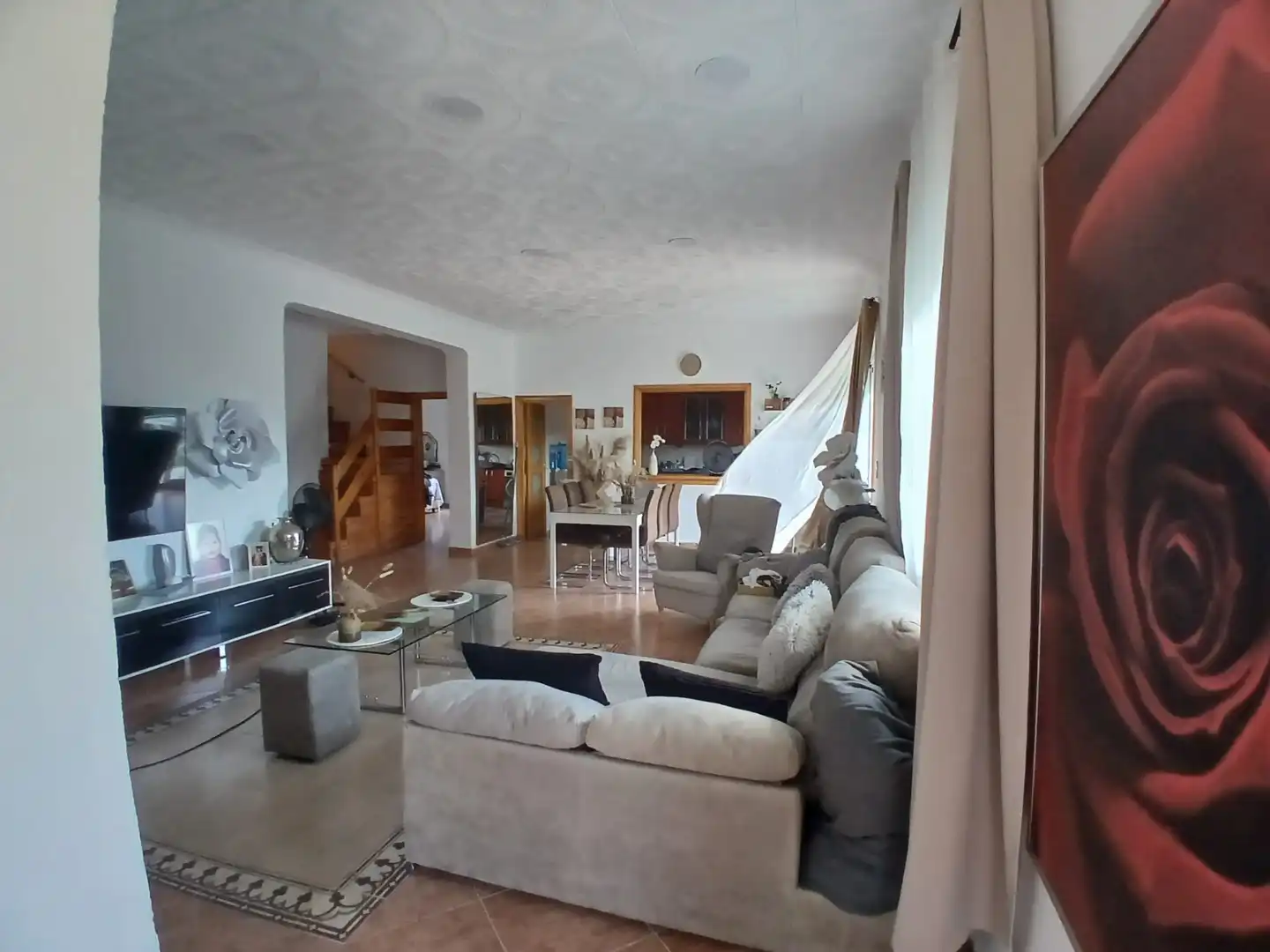 Sala d'estar de Casa o xalet en venda en Barcelona amb Aire condicionat, Calefacció i Jardí privat