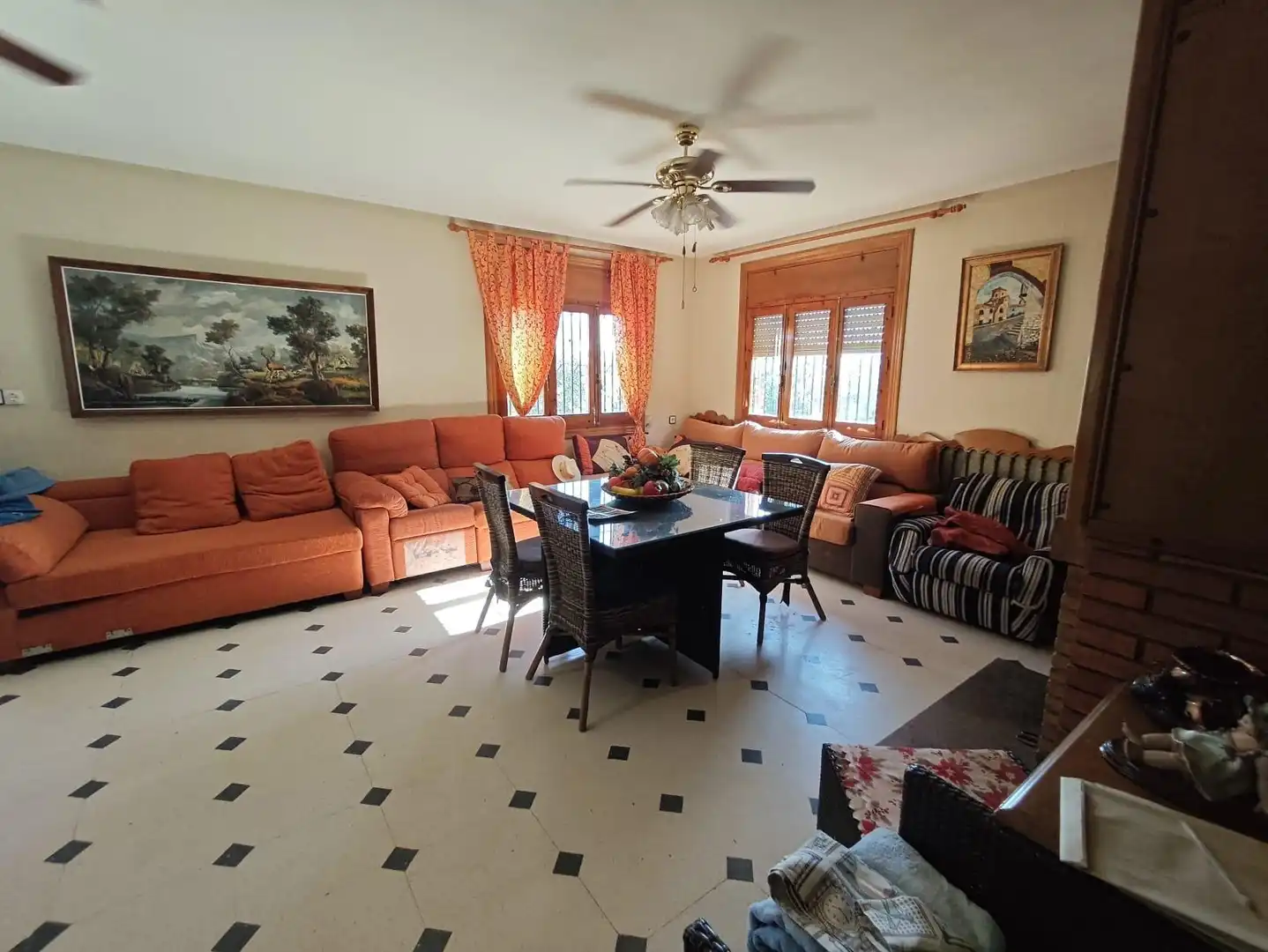 Living room of Country homes for sale in Sax  with Private garden, Storage room and Swimming Pool
