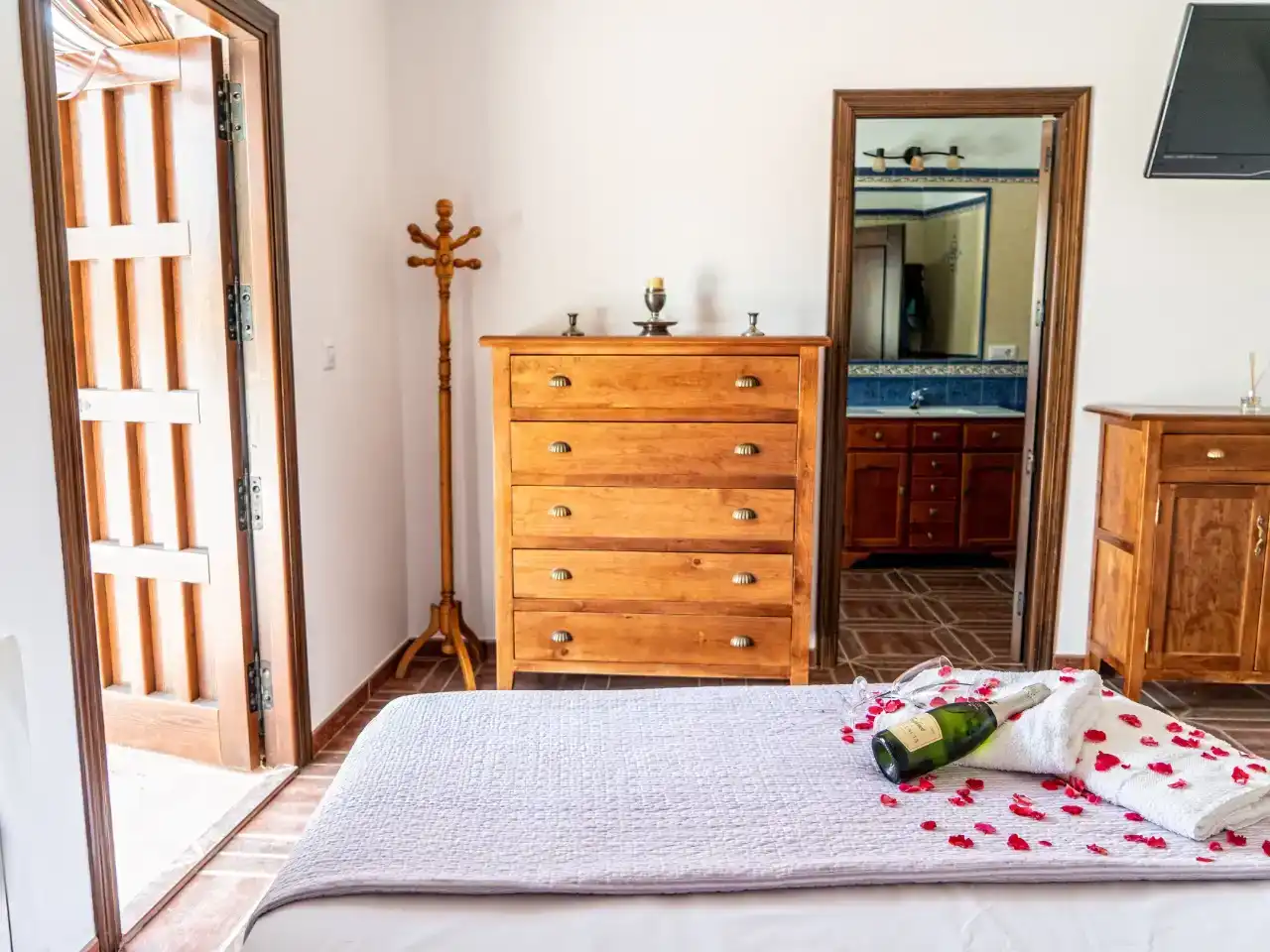 Bedroom of Houses for rent in Iznájar  with Private garden, Storage room and Swimming Pool