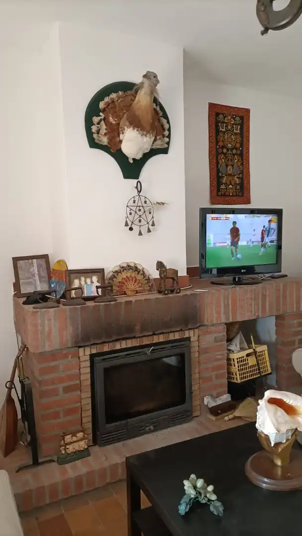 Sala de estar de Casa o chalet en venta en Hornillos de Eresma con Calefacción, Jardín privado y Terraza