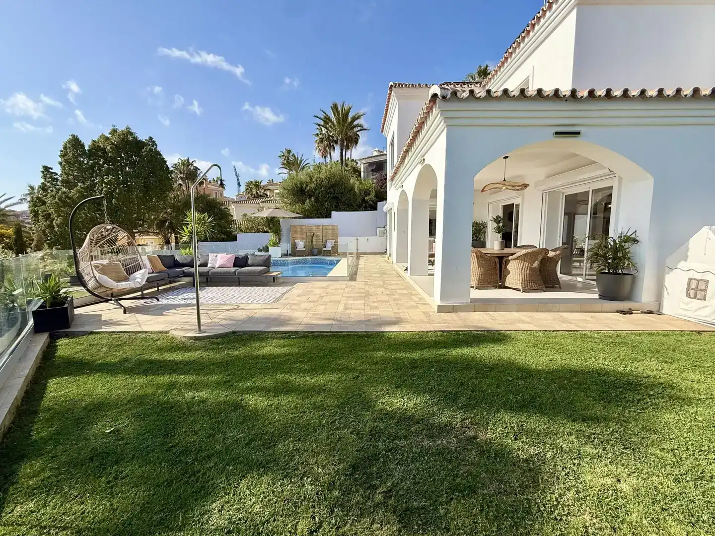 Terrassa de Casa o xalet en venda en Mijas amb Aire condicionat, Piscina i Balcó