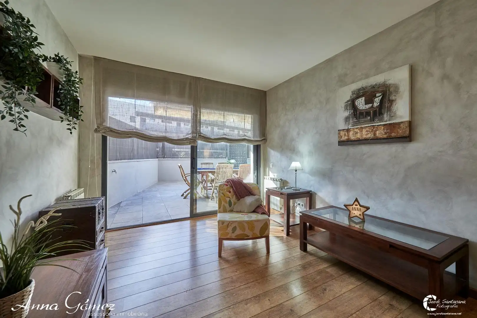 Sala de estar de Planta baja en venta en El Vendrell con Calefacción, Parquet y Terraza