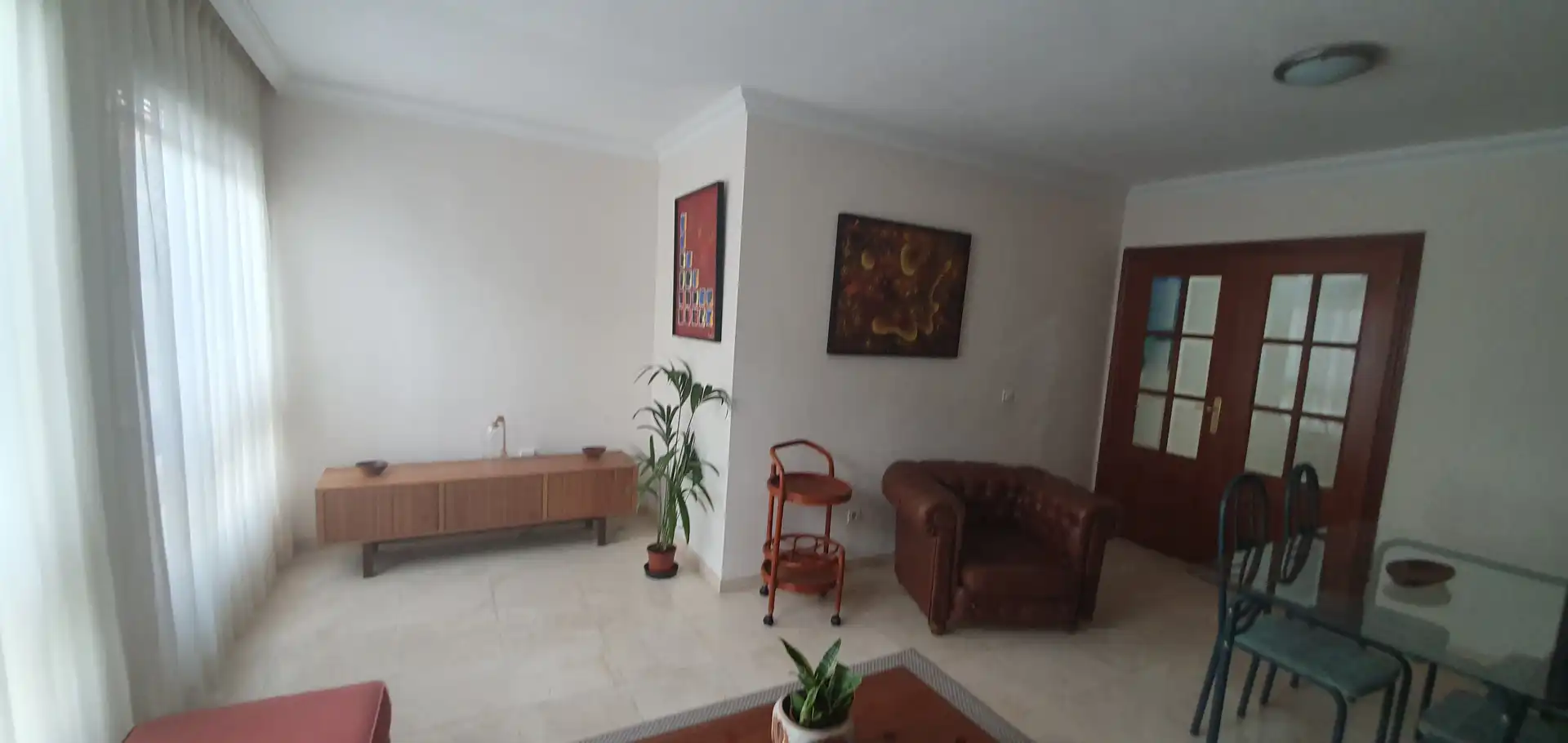 Living room of Flat for rent in Santa Cruz de Tenerife  with Private garden, Parquet flooring and Terrace