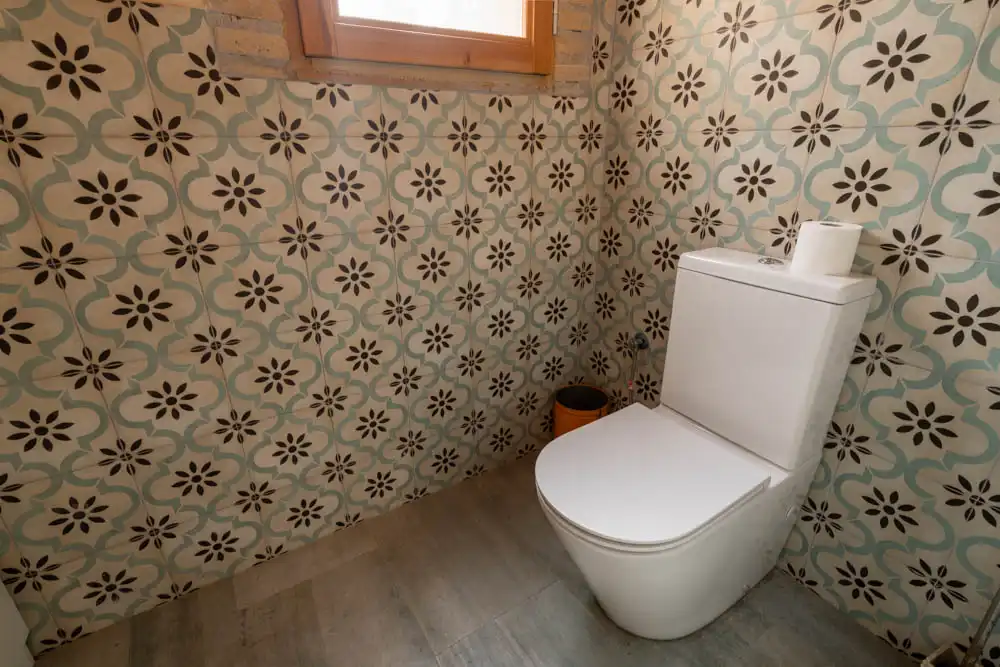 Baño de Finca rústica en venta en Aldover con Jardín privado, Terraza y Amueblado