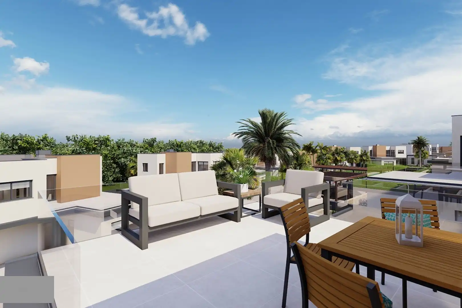 Terrassa de Casa o xalet en venda en Murcia amb Aire condicionat, Jardí privat i Terrassa