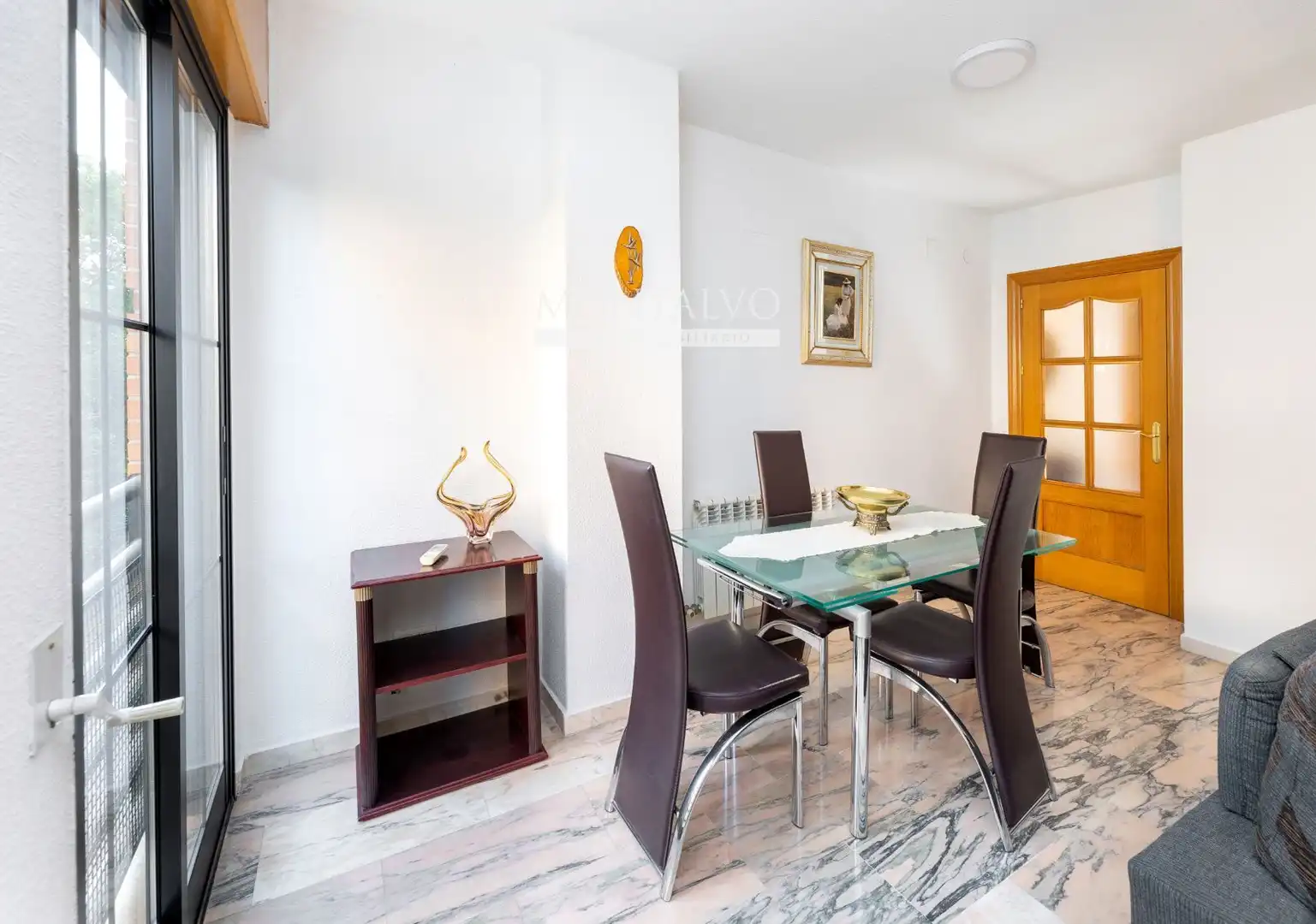 Dining room of Flat for rent in Granada  with Heating, Terrace and Furnished