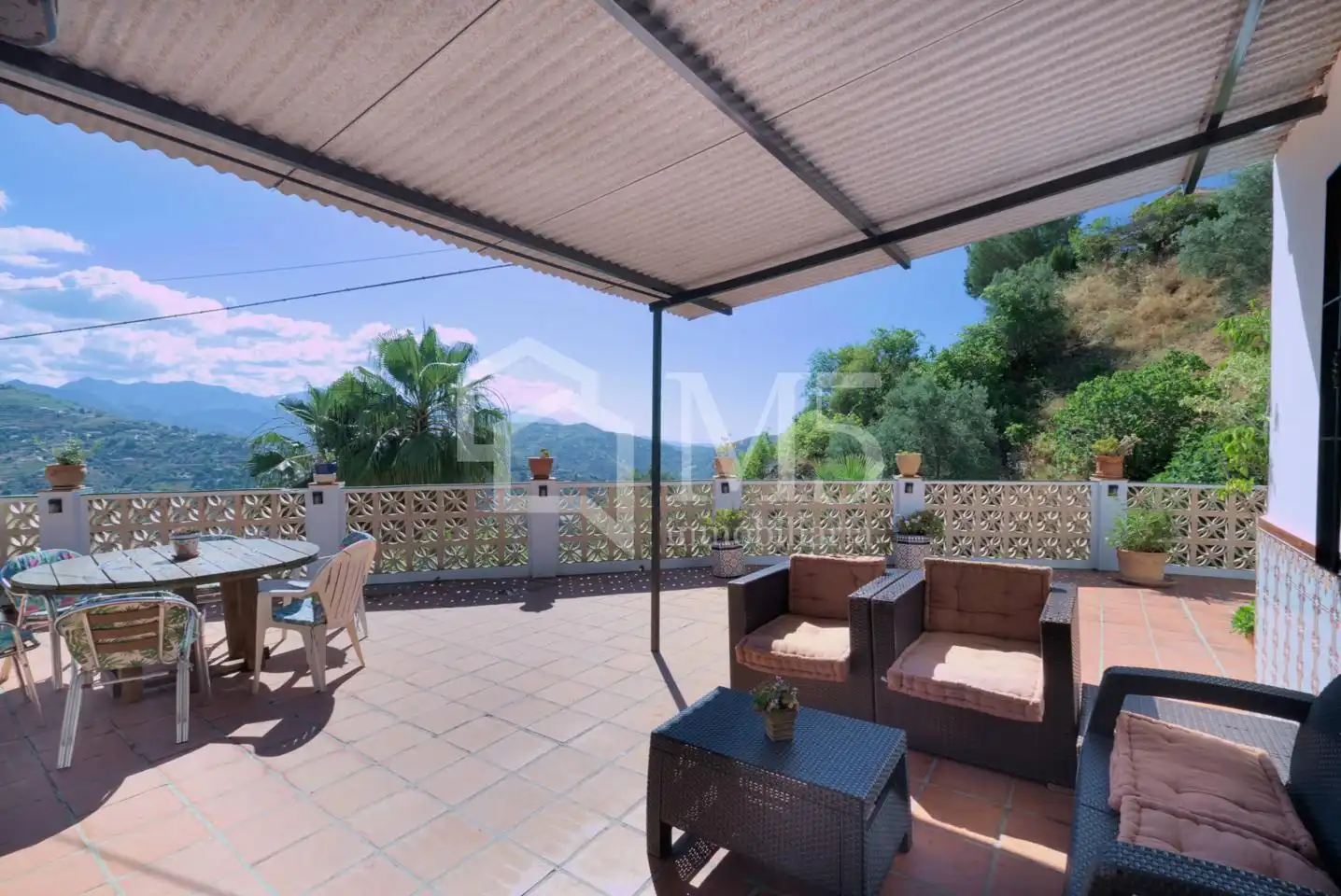 Terraza de Finca rústica en venta en Sayalonga con Piscina