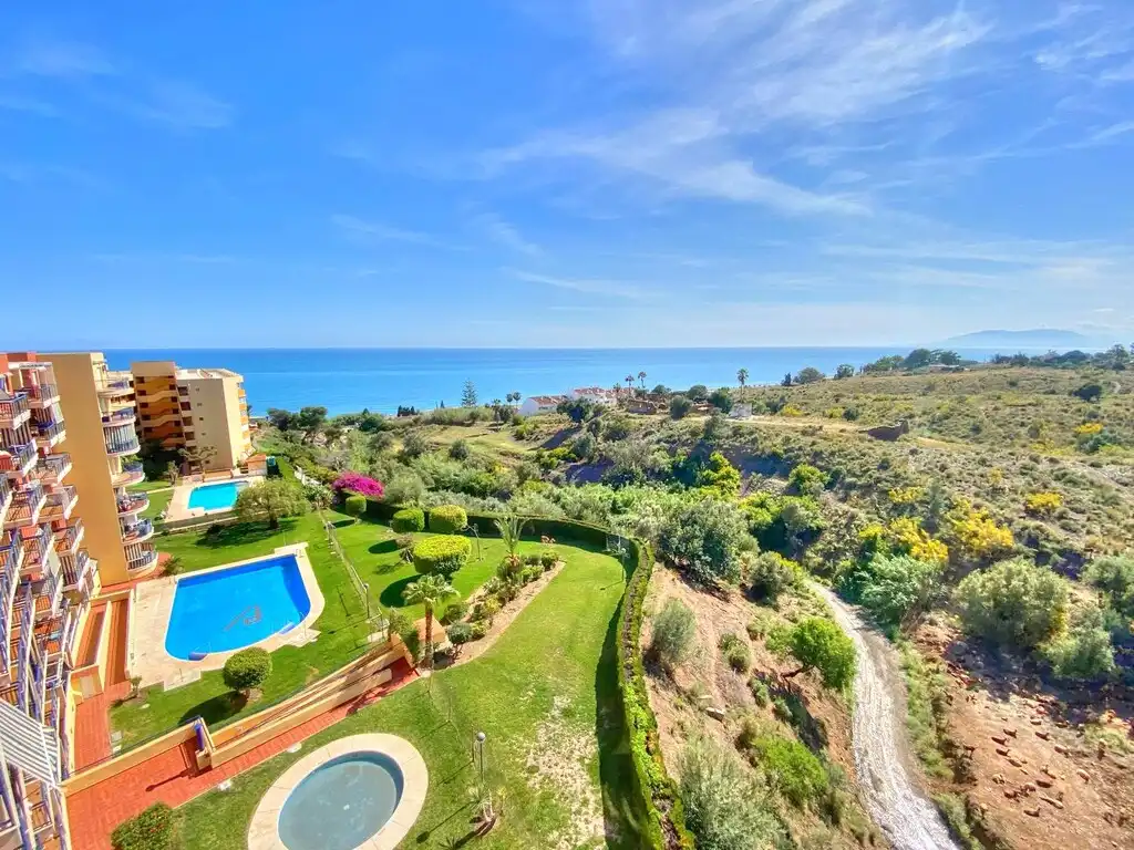 Jardí de Apartament de lloguer en Vélez-Málaga amb Terrassa, Moblat i Piscina comunitària