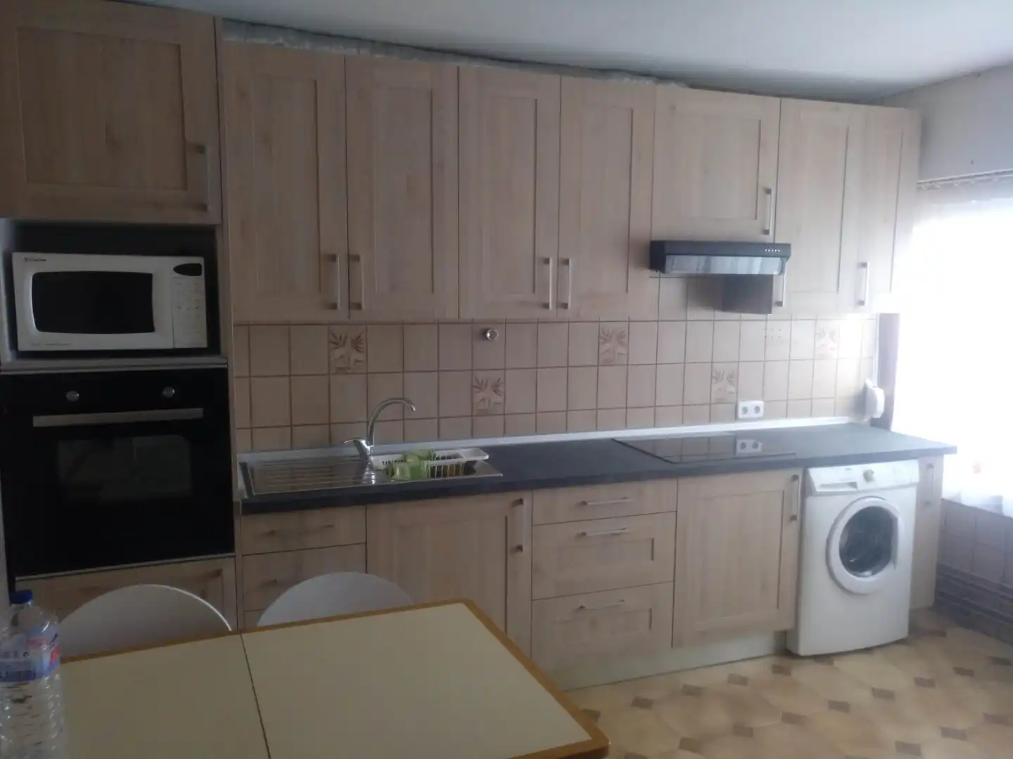 Kitchen of Flat for rent in A Coruña Capital   with Heating, Parquet flooring and Furnished