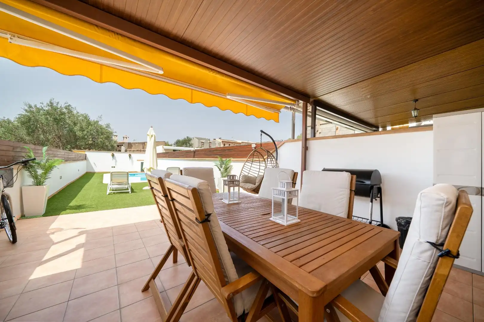 Terrassa de Casa adosada en venda en Vilafranca de Bonany amb Jardí privat, Terrassa i Piscina
