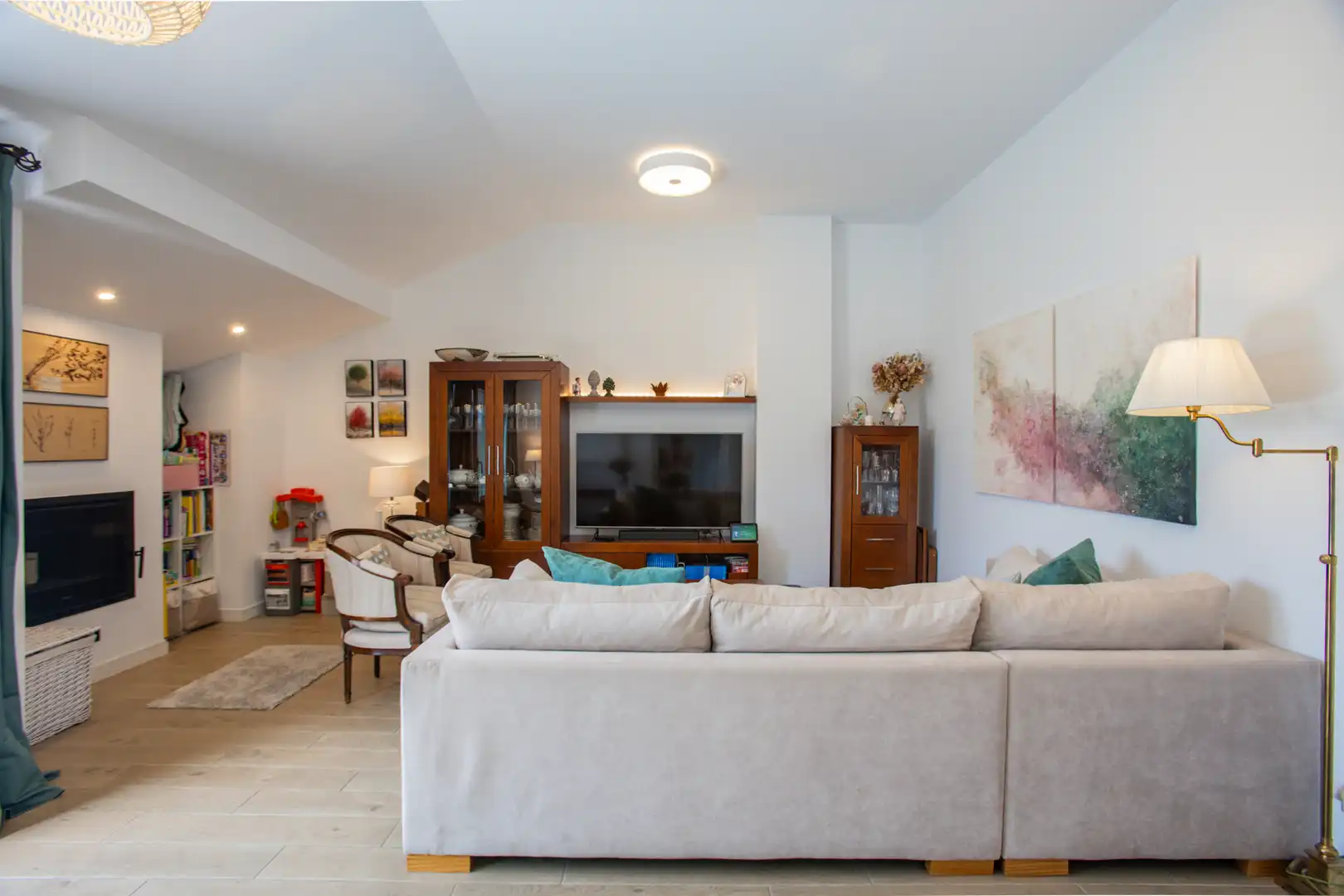 Sala d'estar de Àtic en venda en Torrelodones amb Aire condicionat, Calefacció i Terrassa