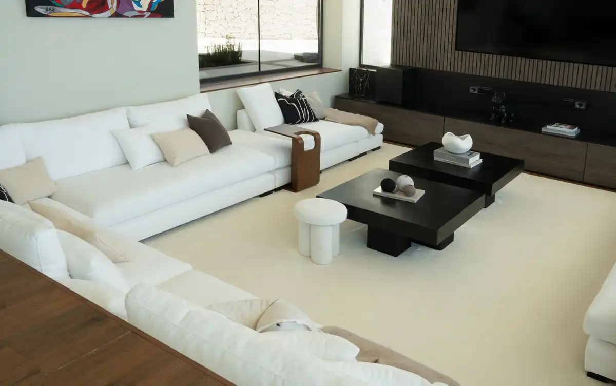 Sala d'estar de Casa o xalet en venda en Benahavís amb Aire condicionat, Jardí privat i Terrassa
