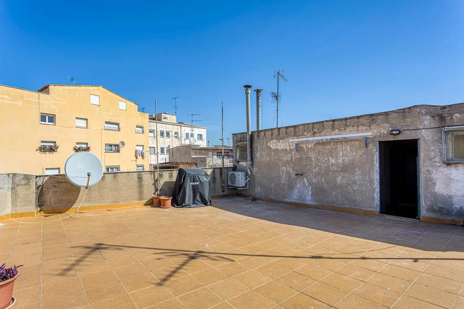 Terrasse von Wohnung zum Verkauf in Santa Margarida de Montbui mit Heizung, Terrasse und Abstellraum