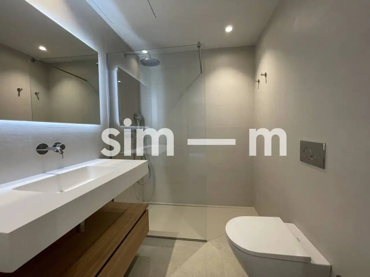 Badezimmer von Wohnung zur Miete in Vic mit Klimaanlage, Heizung und Terrasse