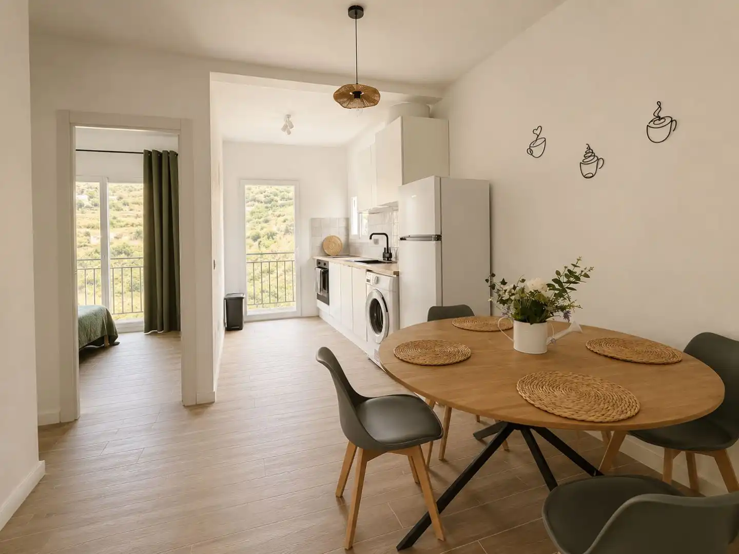 Kitchen of Flat for rent in Torrox  with Air Conditioner, Furnished and Balcony
