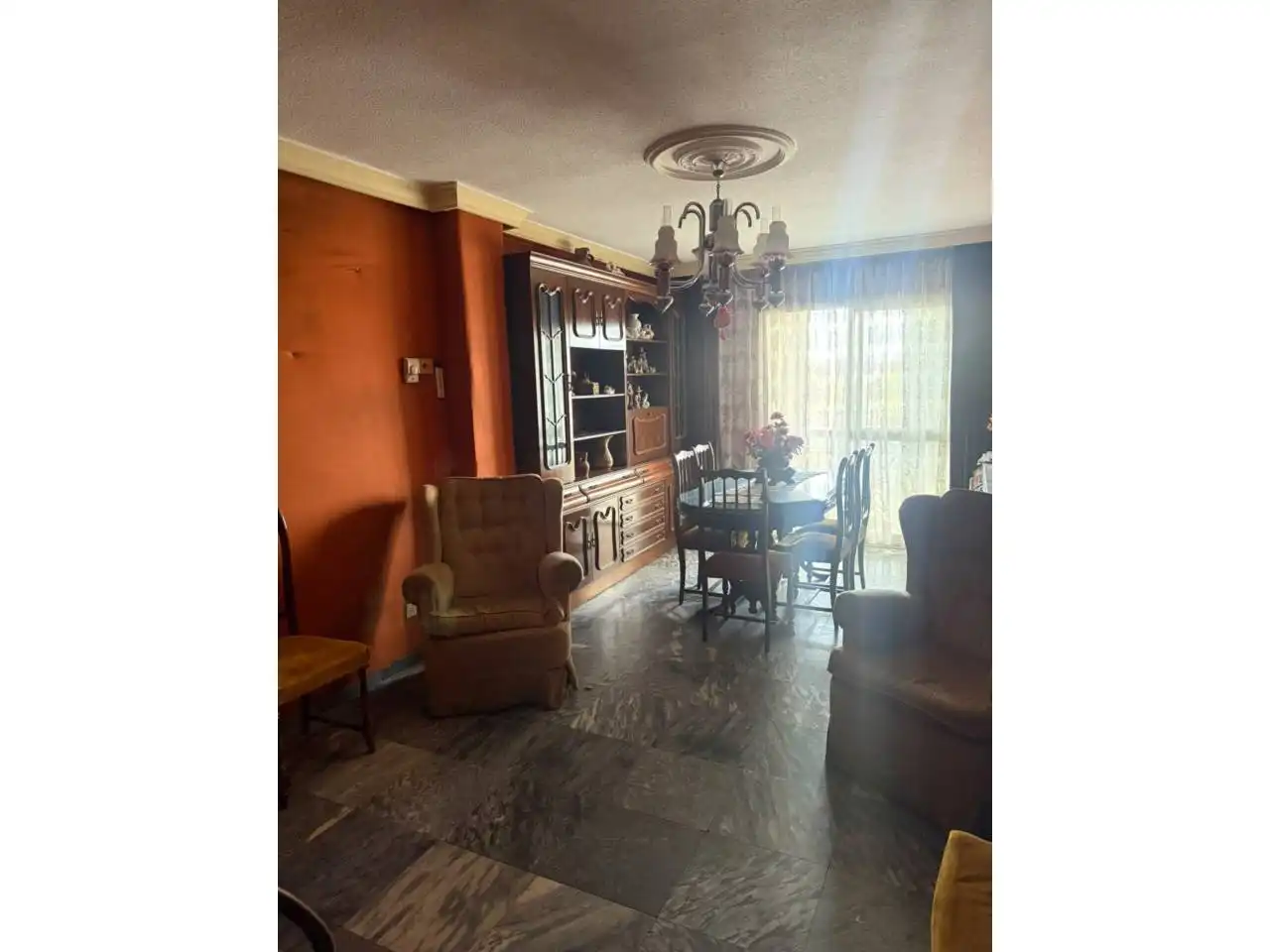 Sala de estar de Piso en venta en Badajoz con Amueblado y Balcón