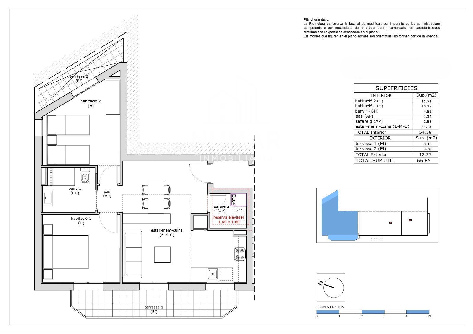 Flat for sale in Dosrius  with Terrace