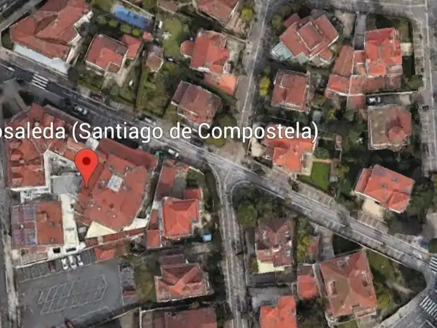 Vista exterior de Casa o xalet en venda en Santiago de Compostela 