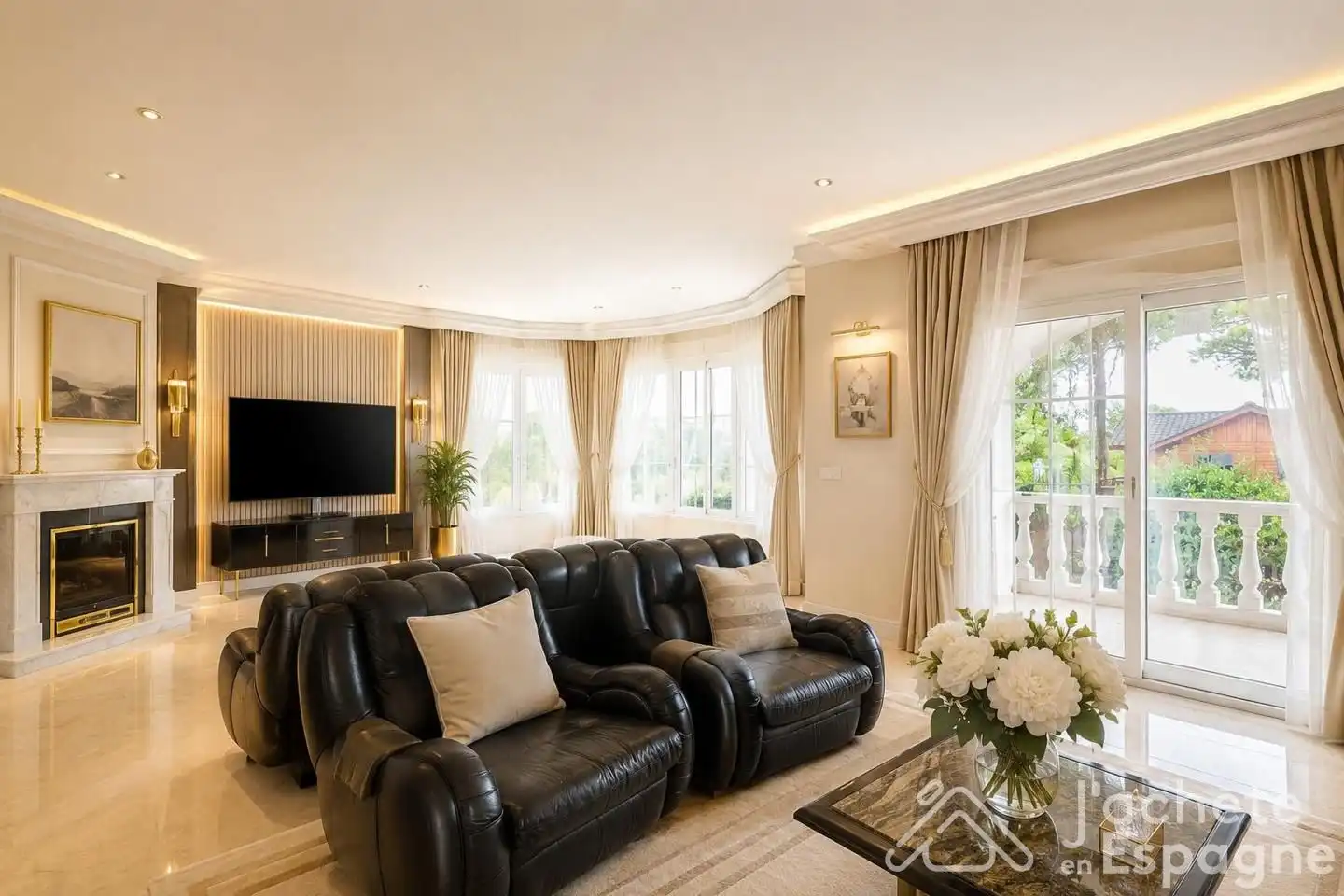 Sala de estar de Casa o chalet en venta en Gilet con Aire acondicionado, Jardín privado y Terraza