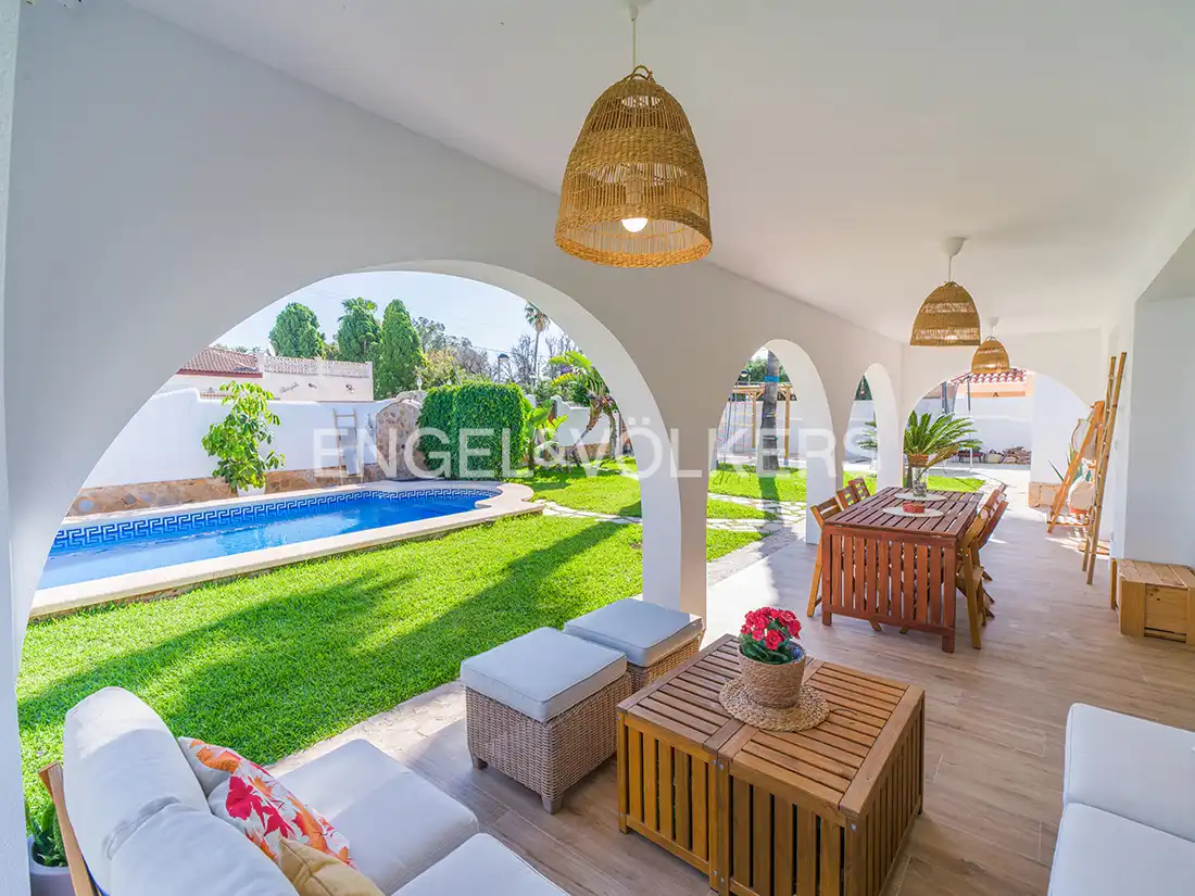 Terraza de Casa o chalet en venta en Sant Joan d'Alacant con Aire acondicionado, Calefacción y Jardín privado